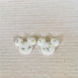 Handmade earrings with stones and clay